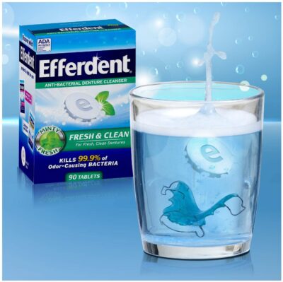 Efferdent Plus Mint Anti-Bacterial Denture Cleanser | 90 Tablets - Image 4