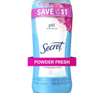 Secret Original, Fresh, 2.6 oz, Assorted Powder 5.2 Ounce (Pack of 2)