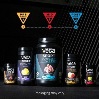 Vega Premium Sport Protein Mocha Protein Powder, Vegan, Non GMO, Gluten Free Plant Based Protein Powder Drink Mix, NSF Certified for Sport, 28.6 oz - Image 8