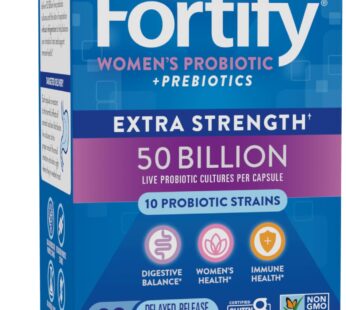 Nature’s Way Fortify Extra Strength Probiotics for Women + Prebiotic, Digestive and Immune Health Support Supplement*, 30 Capsules