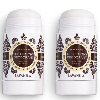 Lavanila Natural Aluminum Free Deodorant 2-Pack, Pure Vanilla - The Healthy Deodorant for Men and Women, Solid Stick (2 Ounce Each), Vegan - Image 8