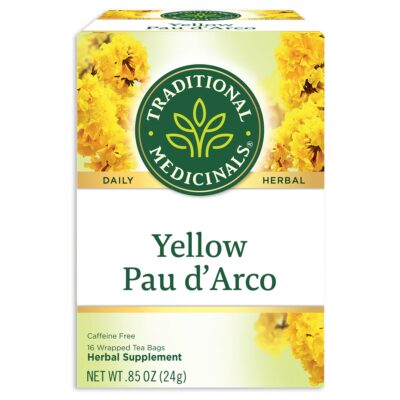 Traditional Medicinals Yellow Pau d?Arco Herbal Tea, Contributes to a Healthy You, (Pack of 1) - 16 Tea Bags