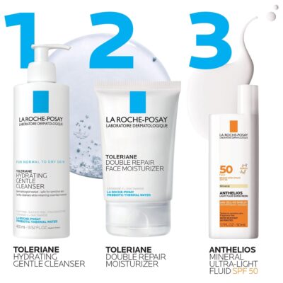 La Roche-Posay Anthelios Mineral Ultra-Light Face Sunscreen SPF 50, Zinc Oxide Sunscreen for Face, 100% Mineral Sunblock, Oil Free Sunscreen for Sensitive Skin, Daily Sun Protection - Image 6