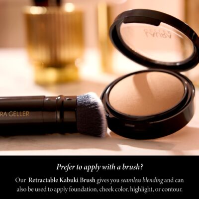 LAURA GELLER NEW YORK Baked Double Take Powder Foundation - Fair - Buildable Medium to Full Coverage - Matte Finish - Image 5