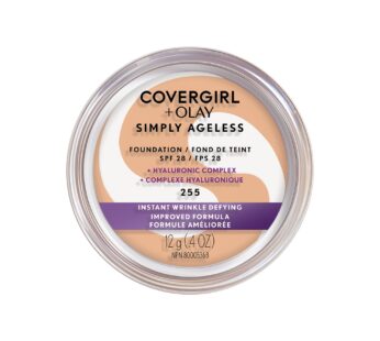 CoverGirl & Olay Simply Ageless Foundation, Soft Honey 255, 0.40-Ounce Package
