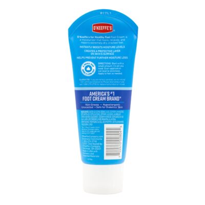 O'Keeffe's for Healthy Feet Foot Cream, Guaranteed Relief for Extremely Dry, Cracked Feet, Clinically Proven to Instantly Boost Moisture Levels, 3.0 Ounce Tube, (Pack of 1) - Image 5