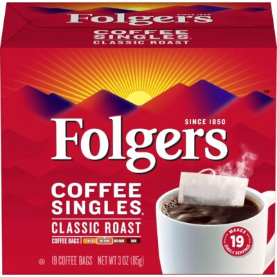 Folgers Coffee Singles (19 per box)