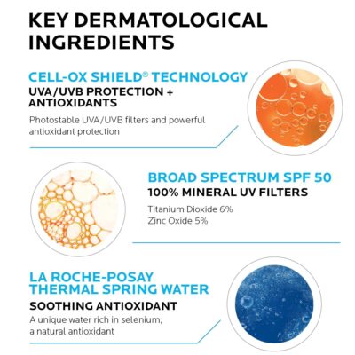 La Roche-Posay Anthelios Mineral Ultra-Light Face Sunscreen SPF 50, Zinc Oxide Sunscreen for Face, 100% Mineral Sunblock, Oil Free Sunscreen for Sensitive Skin, Daily Sun Protection - Image 4