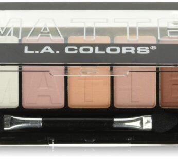 L.A. Colors 5 Matte Eyeshadow, Pink Chiffon, 0.25 oz.