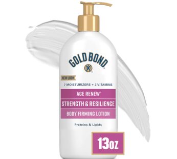 Gold Bond Age Renew Strength & Resilience Lotion, 13 oz., With Proteins & Lipids for Aging & Mature Skin