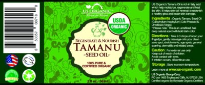 US Organic Tamanu Oil, USDA Certified Organic, 100% Pure Virgin Cold Pressed Unrefined, Dark Green Color, Sourced from Southeast Asia_Improved cap_2oz (56 ml) - Image 2