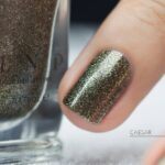 ILNP Caesar - Deep Olive Holographic Metallic Nail Polish - Image 7