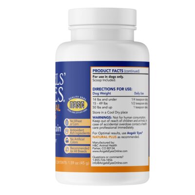 ANGELS' EYES NATURAL PLUS Tear Stain Prevention Chicken Powder for Dogs | All Breeds | No Wheat No Corn | Daily Support for Eye Health | Proprietary Formula | Limited Ingredients | Net Content 45g - Image 3