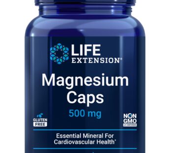 Life Extension Magnesium Caps, 500 mg, magnesium oxide, citrate, succinate, heart health, healthy bones, metabolism support, 100 vegetarian capsules