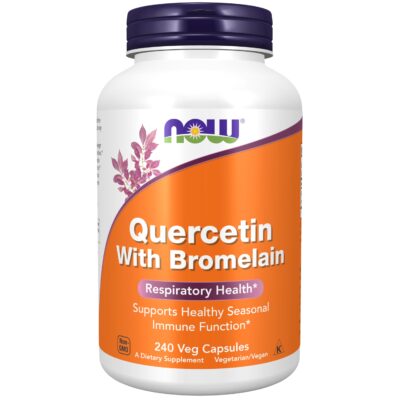 NOW Supplements, Quercetin with Bromelain, Balanced Immune System*, 240 Veg Capsules