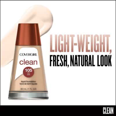 COVERGIRL Clean Makeup Foundation Ivory 105, 1 oz (Pack of 2) - Image 2