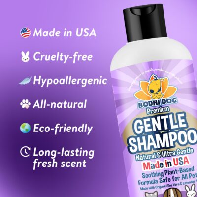Bodhi Dog Premium Gentle Shampoo | Soothing & Ultra Gentle Puppy Shampoo | Aloe Vera and Lavender Oil | Natural Moisturizing Pet Wash for Puppies, Dogs and Cats (17 Fl Oz) - Image 3