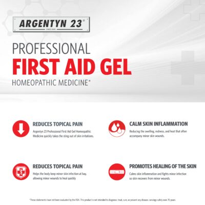 Argentyn 23 Professional Silver First Aid Gel ? Topical Healing Homeopathic Medicine - 2oz Pump - Image 4