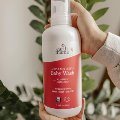 Earth Mama Simply Non-Scents Baby Wash Foaming Hand Soap, Organic All-Purpose Fragrance Free Body Wash for Sensitive Skin, Castile Soap with Coconut Oil, Shea Butter, Calendula, & Aloe, 34floz - Image 7