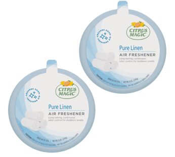 Citrus Magic Solid Air Freshener Pure Linen, Pack of 2, 8-Ounces Each