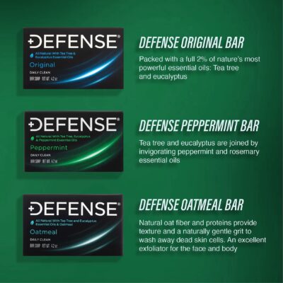 Defense Soap All Natural Peppermint Bar Soap for Men | Made by Wrestlers with Tea Tree Oil & Eucalyptus Oil to Promote Healthy Skin - Image 7