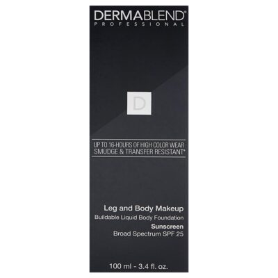 Dermablend Leg and Body Makeup Foundation with SPF 25, 40N Medium Natural, 3.4 Fl. Oz. - Image 8