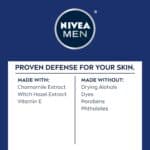 NIVEA MEN Sensitive Shave Gel with Vitamin E, Soothing Chamomile and Witch Hazel Extracts, No Drying Alcohols, 3 Pack of 7 Oz Cans - Image 8