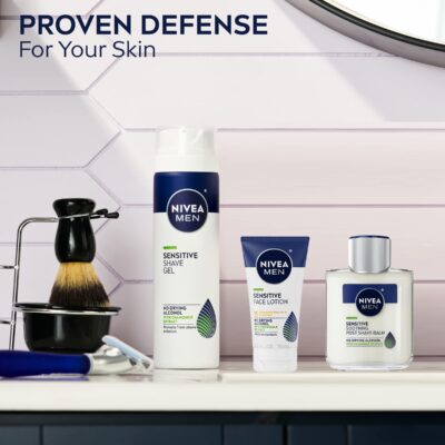 NIVEA MEN Sensitive Post Shave Balm with Vitamin E, Chamomile and Witch Hazel Extracts, 3.3 Fl Oz Bottle - Image 8
