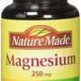 NATURE MADE Magnesium, 250 mg, Tablets, 100 ct