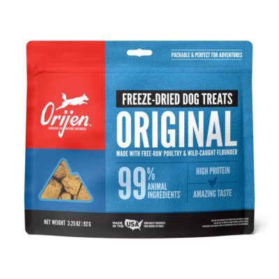 ORIJEN Freeze Dried Original Dog Treats, WholePrey Ingredients, 3.25oz