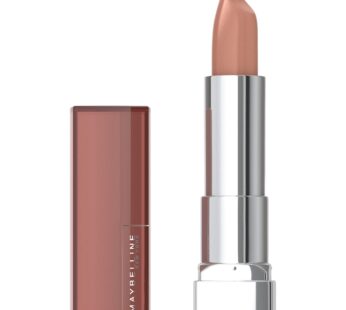 Maybelline Color Sensational Lipstick, Lip Makeup, Cream Finish, Hydrating Lipstick, Nude, Pink, Red, Plum Lip Color, Truffle Tease, 0.15 oz; (Packaging May Vary)