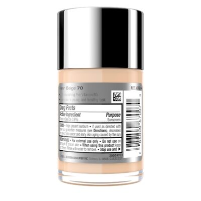 Neutrogena Healthy Skin Liquid Makeup Foundation, Broad Spectrum SPF 20 Sunscreen, Lightweight & Flawless Coverage Foundation with Antioxidant Vitamin E & Feverfew, Fresh Beige, 1 fl. oz - Image 9