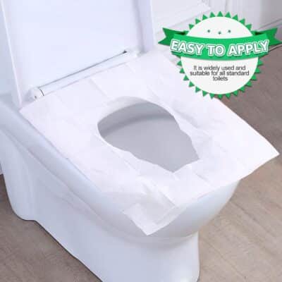 YGDZ Toilet Seat Covers Disposable, 110pcs Flushable Travel Disposable Toilet Seat Covers for Adults Kids Potty Training, Travel Essential Accessories for Airplane, Road Trips, Camping - Image 4