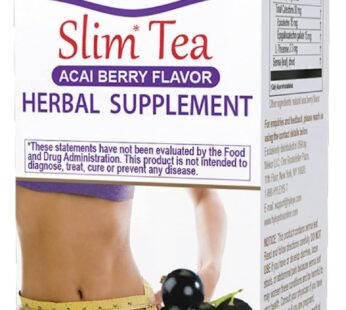 Hyleys Slim Tea Acai Berry Flavor – Weight Loss Herbal Supplement Cleanse and Detox – 25 Tea Bags (1 Pack)