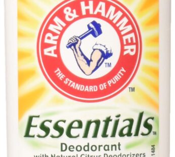 Arm & Hammer Essentials Natural Solid Deodorant, Unscented, 2.5 Ounce (Pack of 5)