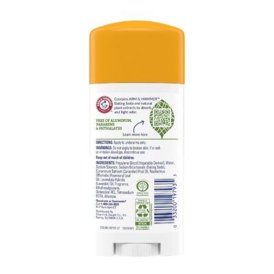 ARM & HAMMER Essentials Natural Deodorant Fresh Rosemary Lavender 2.50 oz (Pack of 4) - Image 3