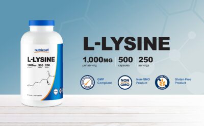 Nutricost L-Lysine 1000mg Per Serving, 250 Servings, 500 Capsules - Gluten Free, Non-GMO, 500mg Per Capsule - Image 4