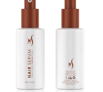 Herstyler Argan Oil Serum for Natural Shine – Anti-Frizz Straightening Serum for Damaged Tresses (Pack of 2)
