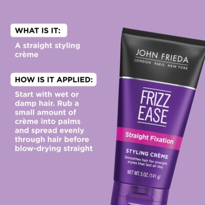 John Frieda Frizz-Ease Styling Creme, Straight Fixation, 5 Oz (Pack of 3) - Image 2