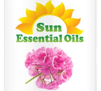 Sun Essential Oils – Rose Geranium Essential Oil 16oz for Aromatherapy, Diffuser, Calming, Skin Care