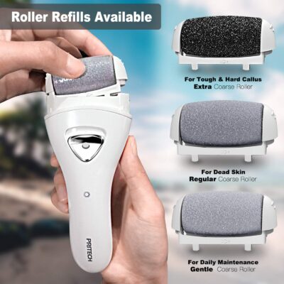 Electric Feet Callus Removers Rechargeable,Portable Electronic Foot File Pedicure Tools, Electric Callus Remover Kit,Professional Pedi Feet Care Perfect for Dead,Hard Cracked Dry Skin Ideal Gift - Image 3