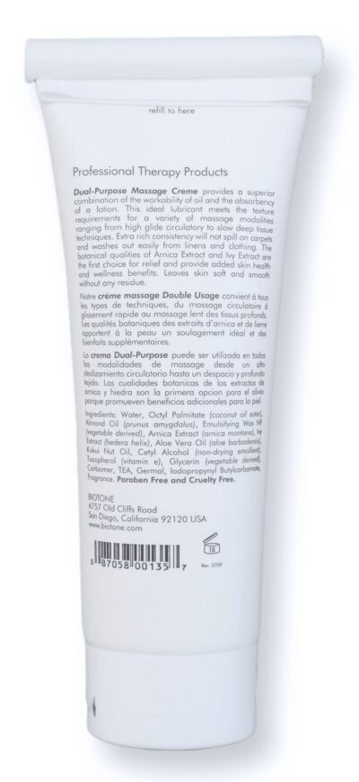 BIOTONE Dual-Purpose Massage Cr?me with Arnica and Ivy Extracts, Pure Ingredients, Effortless Glide, Luxurious Feel, More Workability, Less Reapplications - Image 2