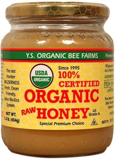 Ys Eco Bee Organic Honey 1 Pound Jar