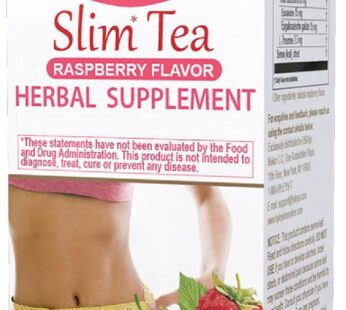 Hyleys Slim Tea Raspberry Flavor – Weight Loss Herbal Supplement Cleanse and Detox – 25 Tea Bags (1 Pack)