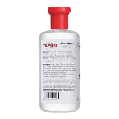 THAYERS Original Witch Hazel Astringent with Aloe Vera, 12 Ounce Bottle - Image 8