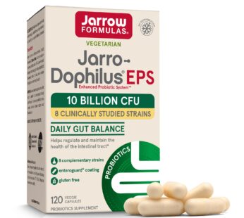 Jarrow Formulas Jarro-Dophilus EPS Probiotics 10 Billion CFU, Dietary Supplement for Intestinal Tract Support, Gut Health Supplements for Women and Men, 120 Veggie Capsules, 60 Day Supply