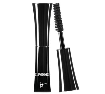 IT Cosmetics Superhero Mascara ? Super Elastic Stretch Black Mascara for Volume & Length – Volumizing Mascara with Collagen, Biotin & Peptides ? Suitable Makeup Mascara for Sensitive Eyes