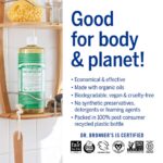 Dr. Bronner's - Pure-Castile Liquid Soap (Almond, 16 ounce, 2-Pack) - Made with Organic Oils, 18-in-1 Uses: Face, Body, Hair, Laundry, Pets and Dishes, Concentrated, Vegan, Non-GMO - Image 4