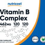Nutricost High Potency Vitamin B Complex 462mg, 120 Capsules - with Vitamin C - Energy Complex - Image 6