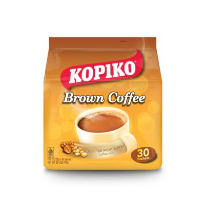 Kopiko Brown Instant Coffee Mix - The Irresistibly Delicious Coffee with Brown Sugar (0.88 OZ/25gr x 30 Coffee Packets)